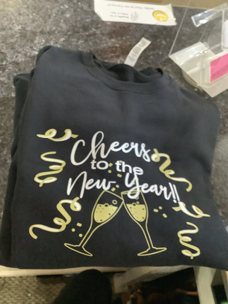 Cheers to the New Year Sweatshirt