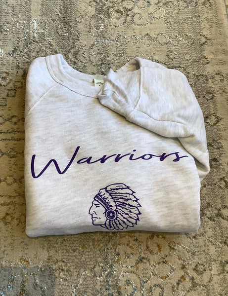 Warriors Grey Crew Neck Sweater