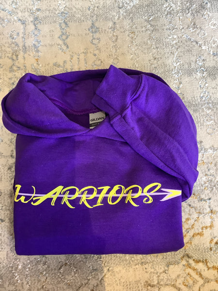 Warriors Purple Hoodie Youth