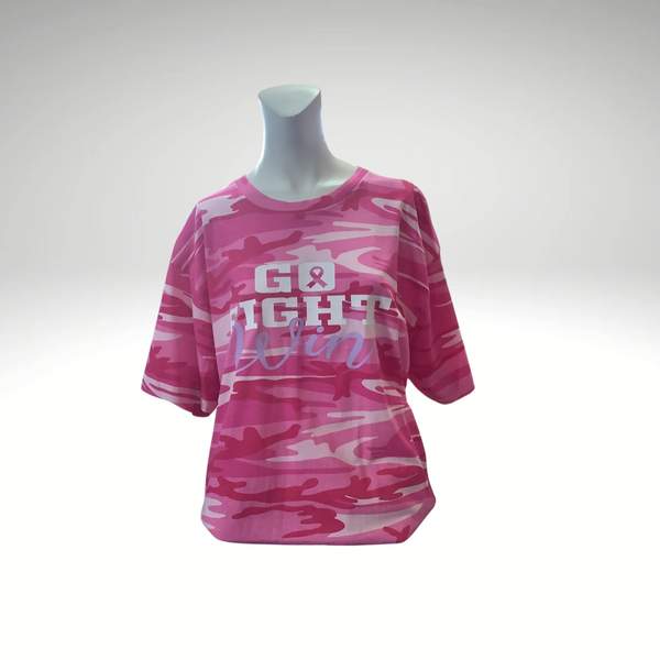 Go Fight Win Pink Camo Shirts