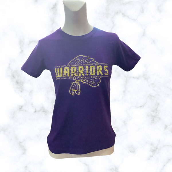 Youth Okarche Warriors Purple tee