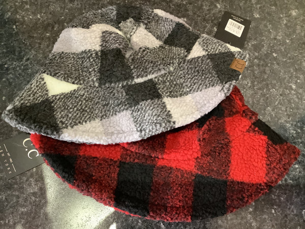 Buffalo Check Sherpa C.C Bucket Hat