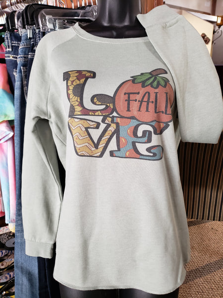 Love Fall L/S fleece pullover