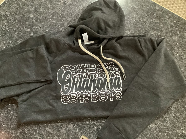 Charcoal Oklahoma Cowboys Hoodie